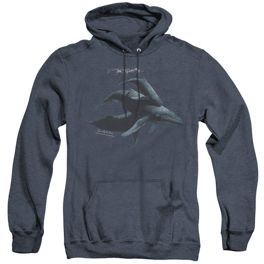 Wildlife Power&grace Heather Mens Hoodie Navy