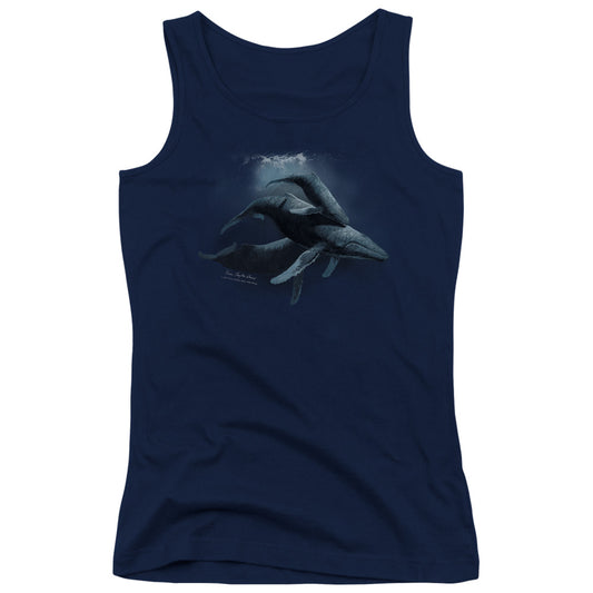 Wildlife Power&grace Womens Tank Top Shirt Navy