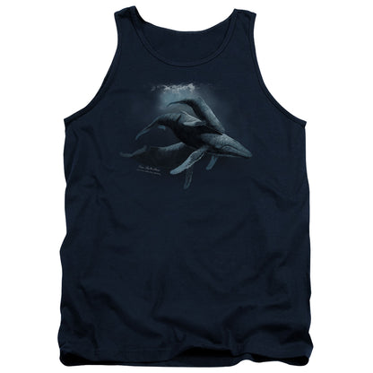 Wildlife Power&Grace Mens Tank Top Shirt Navy