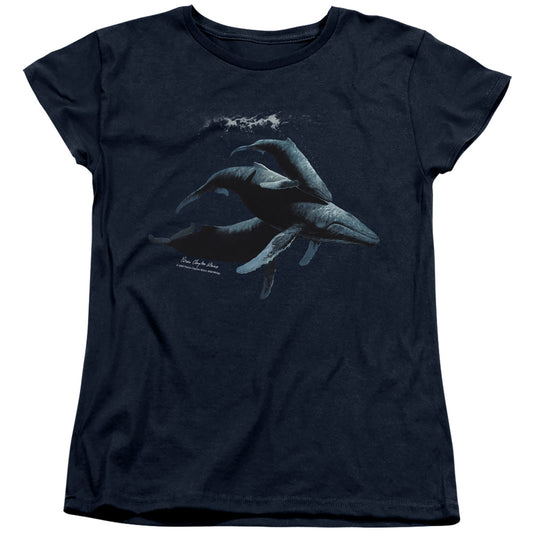 Wildlife Power&grace Womens T Shirt Navy