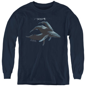 Wildlife Power&grace Long Sleeve Kids Youth T Shirt Navy