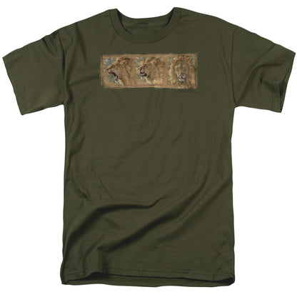 Wildlife Mood Swing Mens T Shirt Military Green Officially Licensed