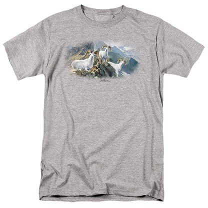 Wildlife High Trails Dall Sheep Mens T Shirt Athletic Heather Officially Licensed