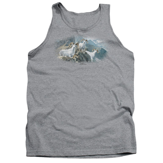 Wildlife High Trails Dall Sheep Mens Tank Top Shirt Athletic Heather