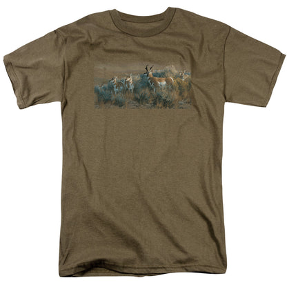 Wildlife Water Rights Mens T Shirt Safari Green Officially Licensed