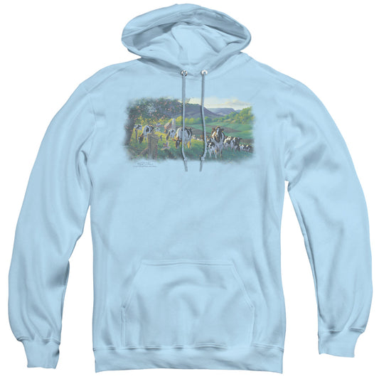 Wildlife Gods Country Mens Hoodie Light Blue