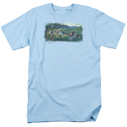 Wildlife Gods Country Mens T Shirt Light Blue Officially Licensed