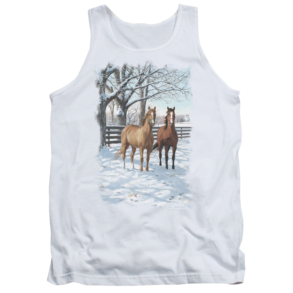 Wildlife Coffee And Chocolate Mens Tank Top Shirt White