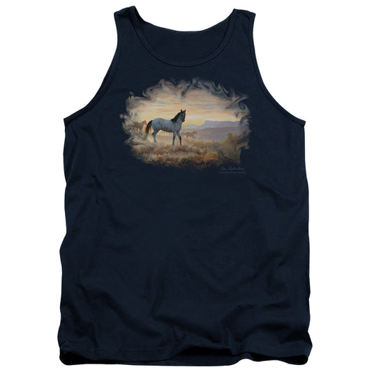 Wildlife Dust At Dawn Mens Tank Top Shirt Navy