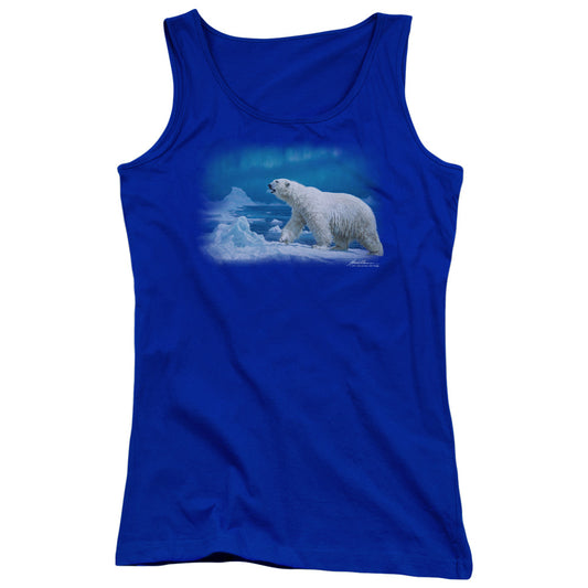 Wildlife Nomad Of The North Womens Tank Top Shirt Royal Blue