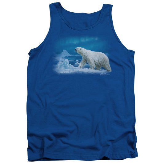 Wildlife Nomad Of The North Mens Tank Top Shirt Royal Blue