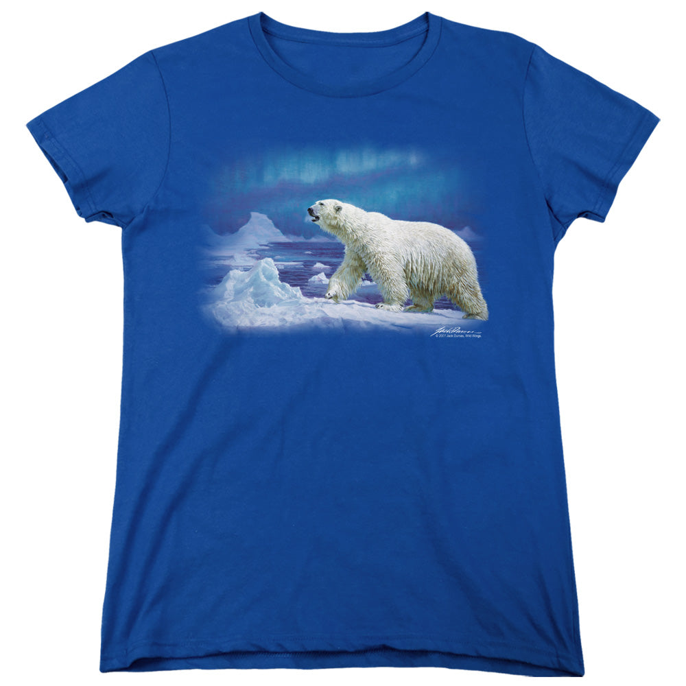 Wildlife Nomad Of The North Womens T Shirt Royal Blue
