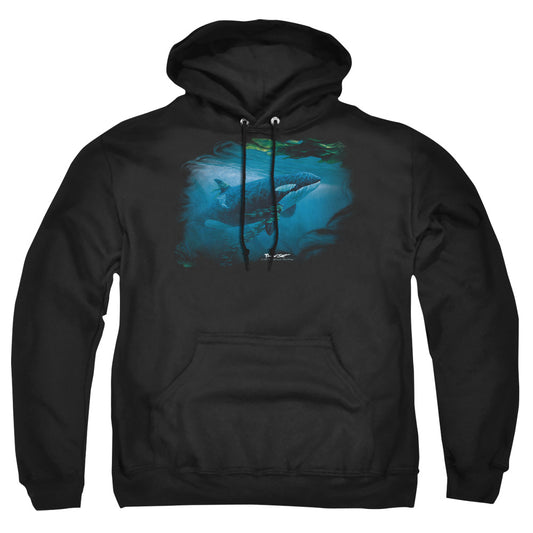 Wildlife Pursuit Thru The Kelp Orca Mens Hoodie Black