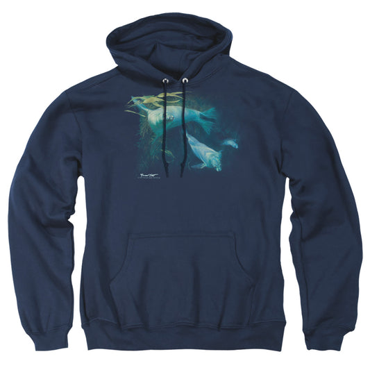 Wildlife Kelp Patrol Mens Hoodie Navy