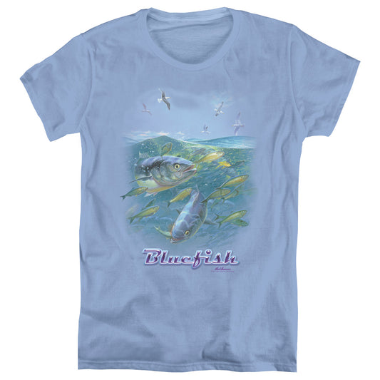 Wildlife Blue Mayhem Womens T Shirt Carolina Blue