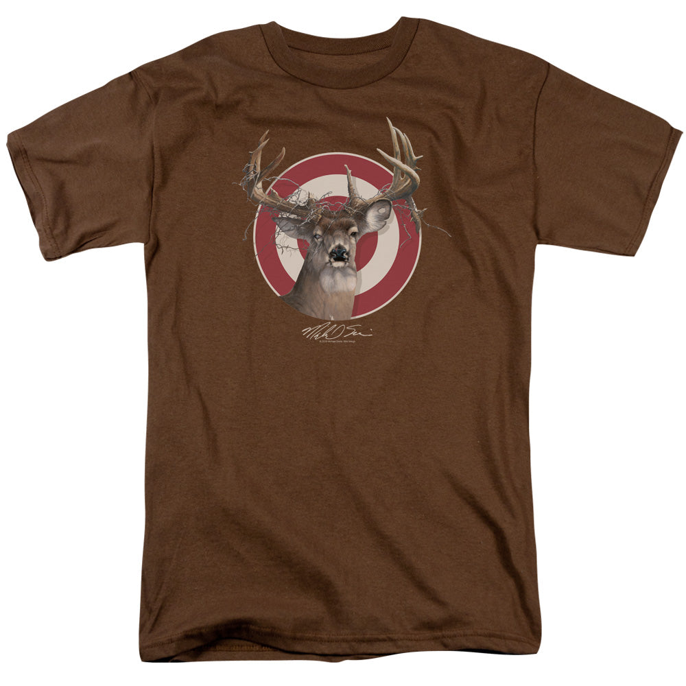 Wild Wings Target Mens T Shirt Coffee