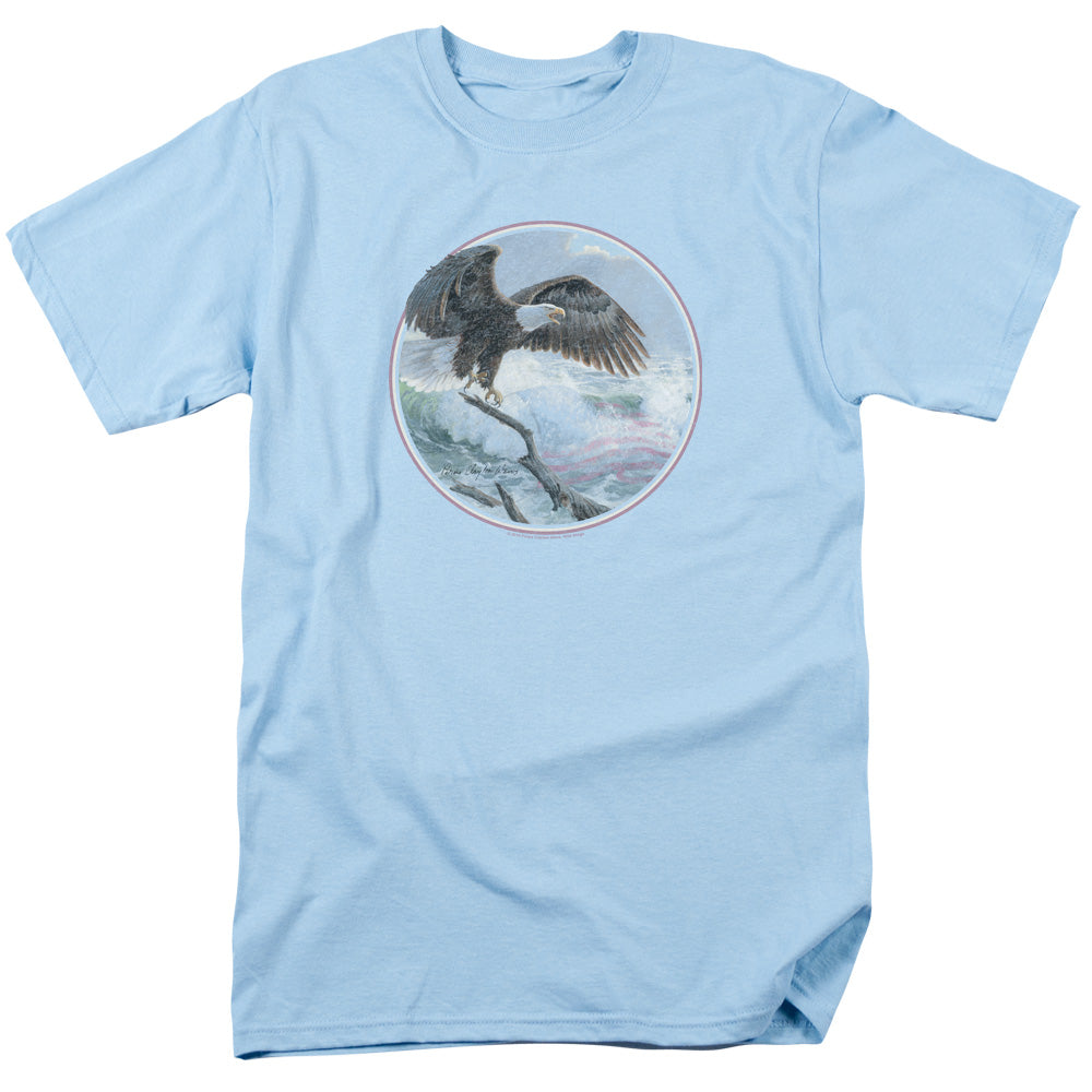 Wild Wings Wild Glory Mens T Shirt Light Blue