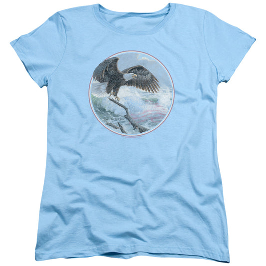 Wild Wings Wild Glory Womens T Shirt Light Blue