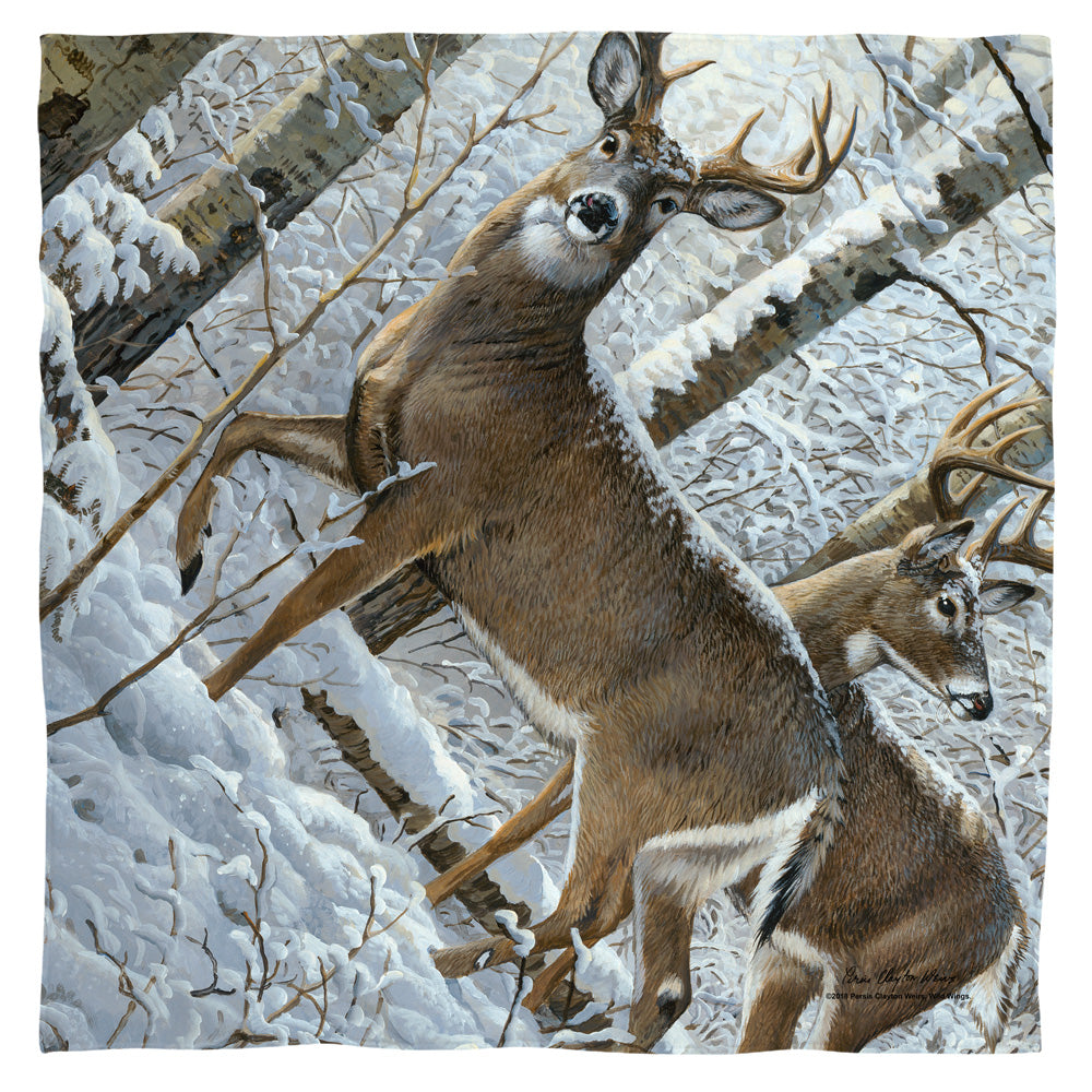 Wild Things Snowy Deer Bandana
