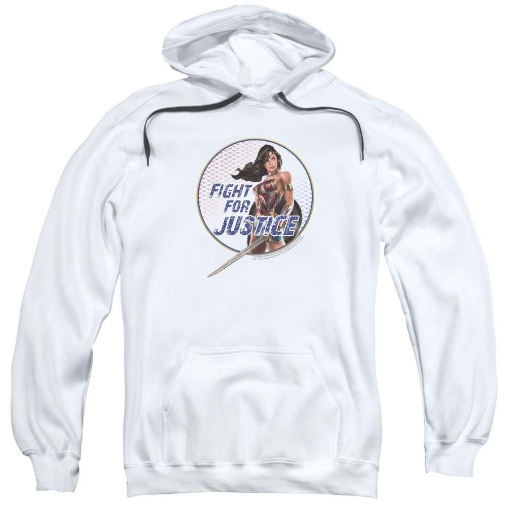 Wonder Woman Movie Fight For Justice Mens Hoodie White