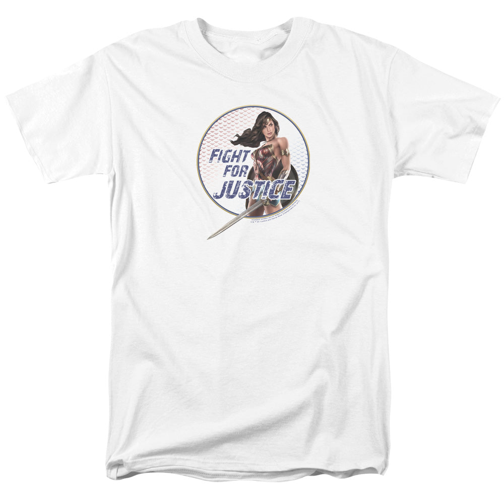 Wonder Woman Movie Fight For Justice Mens T Shirt White