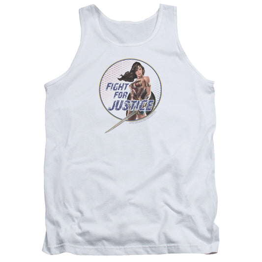 Wonder Woman Movie Fight For Justice Mens Tank Top Shirt White