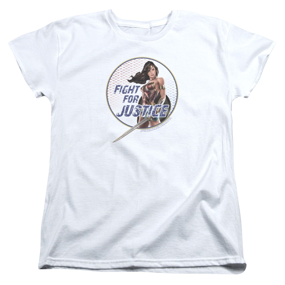 Wonder Woman Movie Fight For Justice Womens T Shirt White