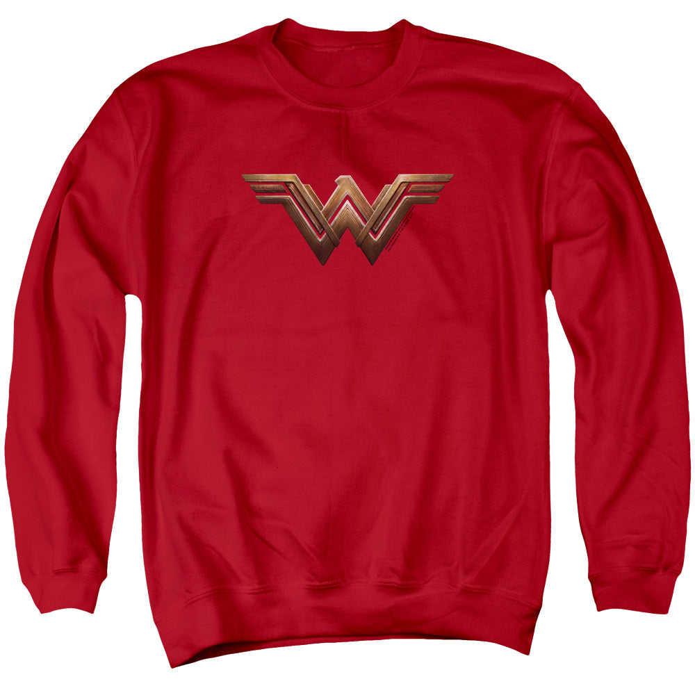 Wonder Woman Movie Wonder Woman Logo Mens Crewneck Sweatshirt Red