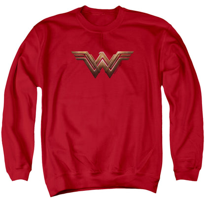 Wonder Woman Movie Wonder Woman Logo Mens Crewneck Sweatshirt Red