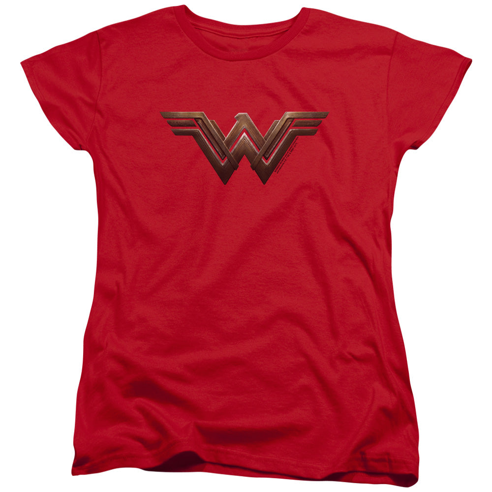 Wonder Woman Movie Wonder Woman Logo Womens T Shirt Red