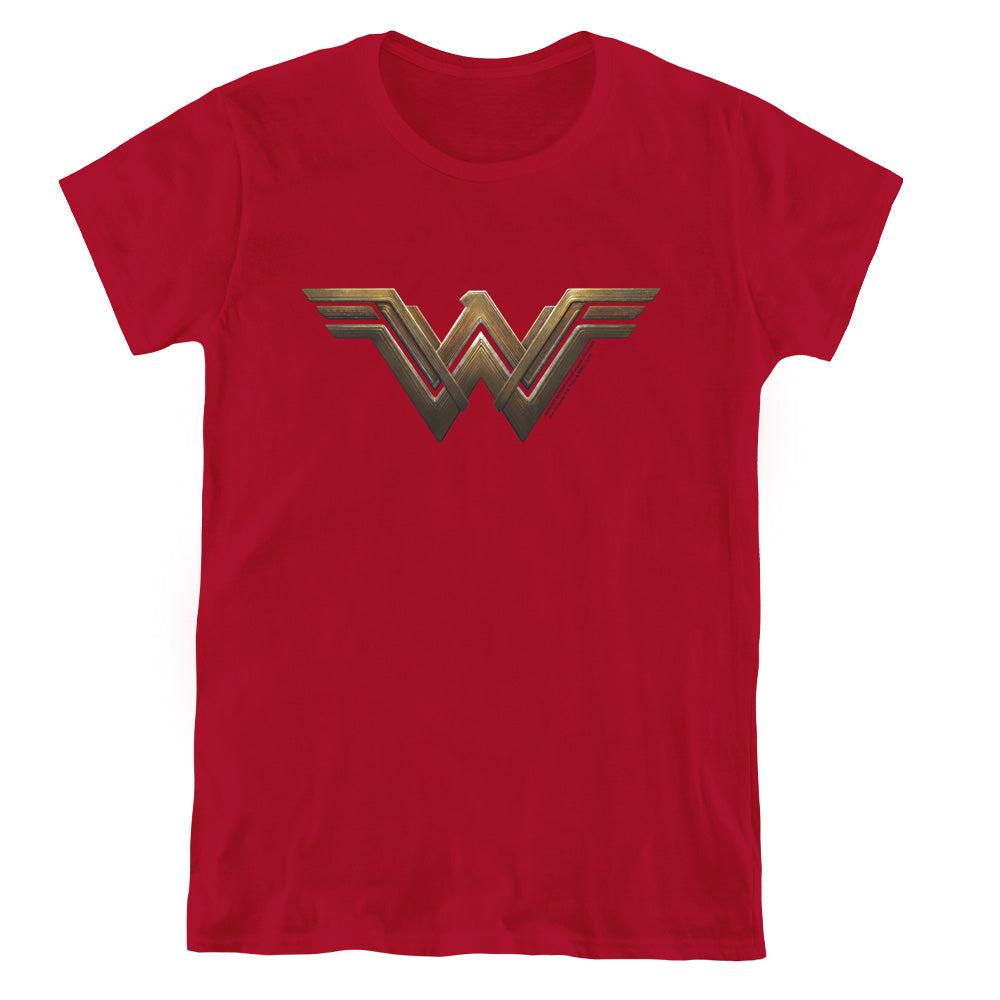 Wonder Woman Movie Wonder Woman Logo Womens T Shirt Cardinal