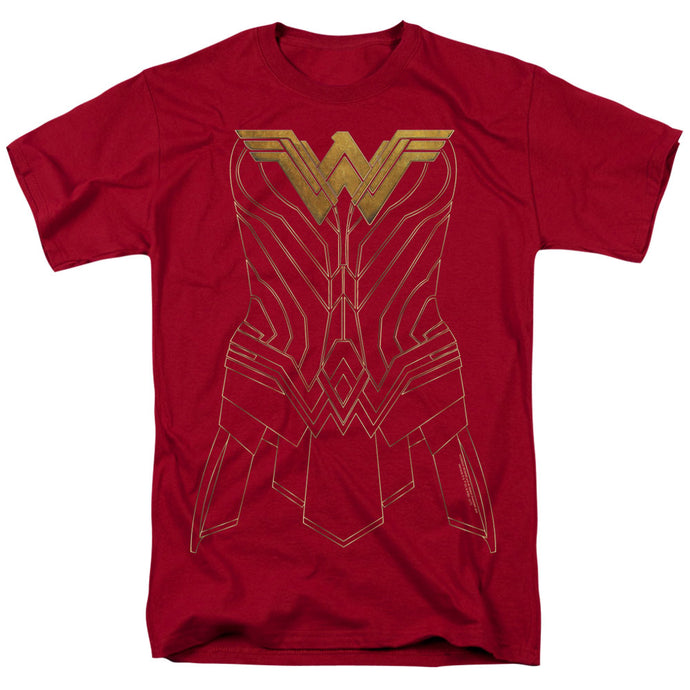 Wonder Woman Movie Armor Outline Mens T Shirt Cardinal
