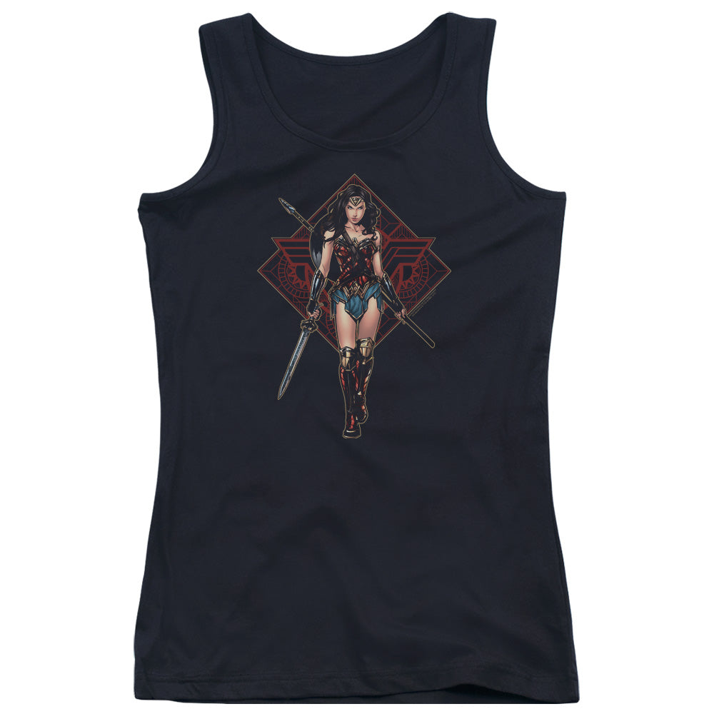 Wonder Woman Movie Warrior Womens Tank Top Shirt Black