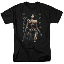Load image into Gallery viewer, Wonder Woman Movie Armed And Dangerous Mens T Shirt Black