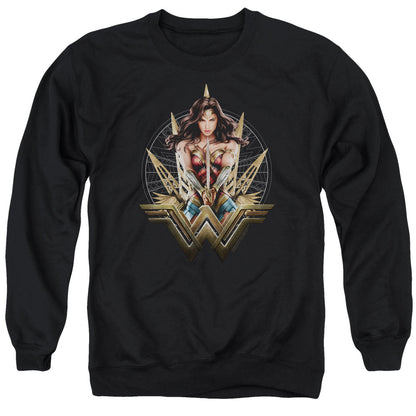 Wonder Woman Movie Wonder Blades Mens Crewneck Sweatshirt Black