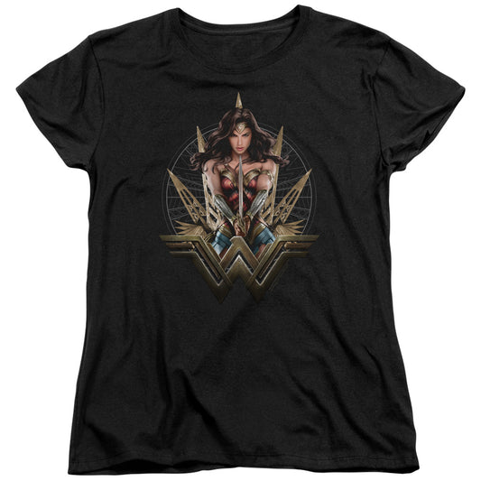 Wonder Woman Movie Wonder Blades Womens T Shirt Black