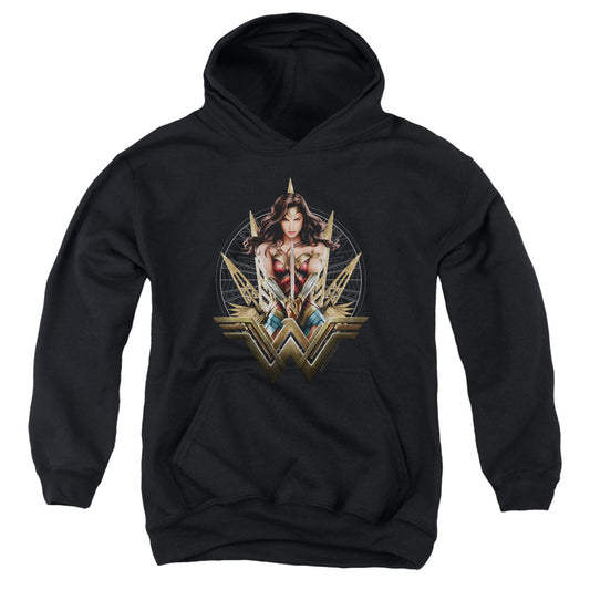 Wonder Woman Movie Wonder Blades Kids Youth Hoodie Black