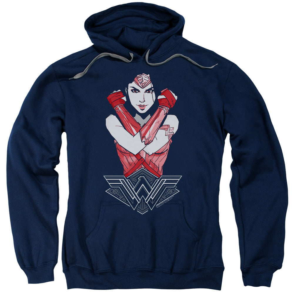 Wonder Woman Movie Amazon Mens Hoodie Navy Blue