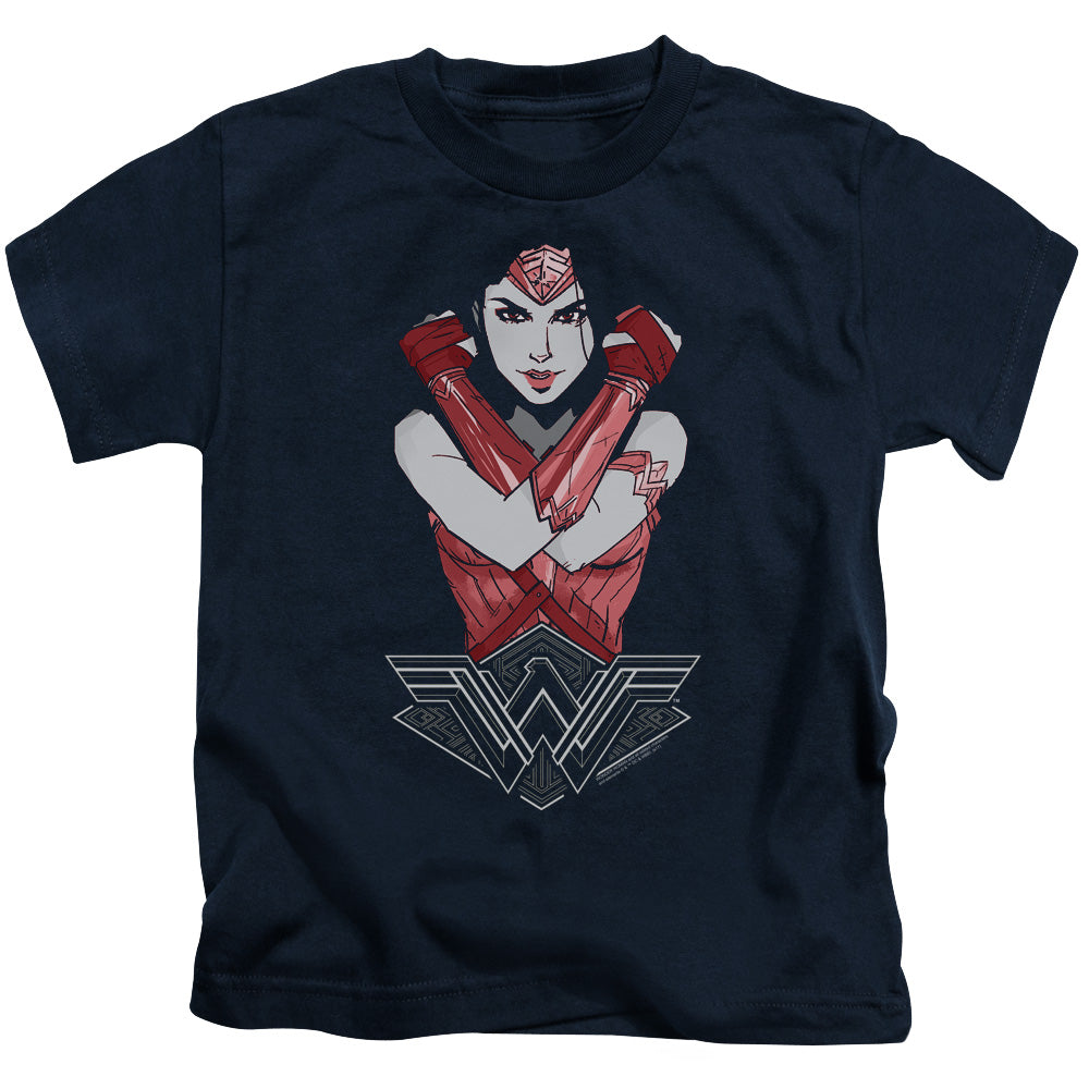 Wonder Woman Movie Amazon Juvenile Kids Youth T Shirt Navy Blue