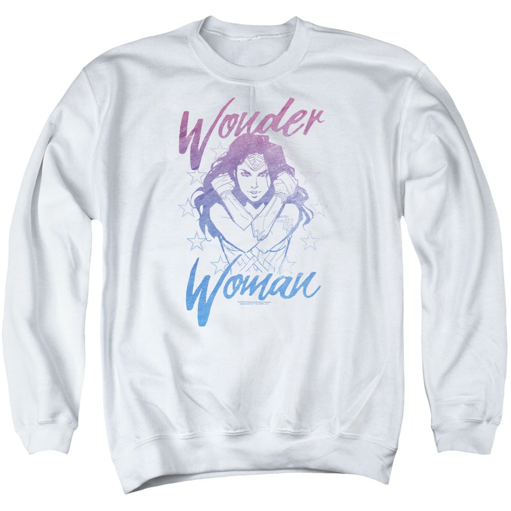 Wonder Woman Movie Retro Stance Mens Crewneck Sweatshirt White