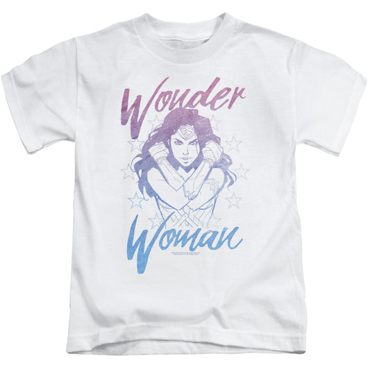 Wonder Woman Movie Retro Stance Juvenile Kids Youth T Shirt White