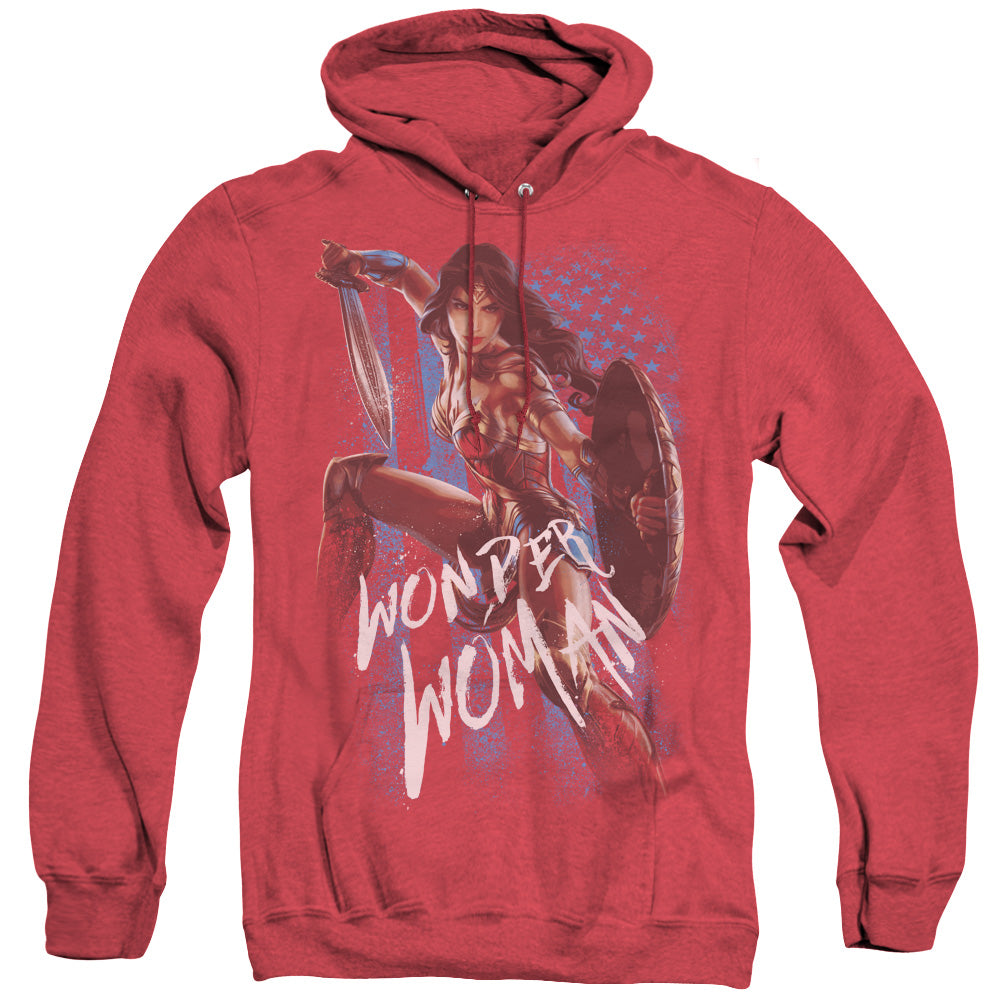Wonder Woman Movie American Hero Heather Mens Hoodie Red