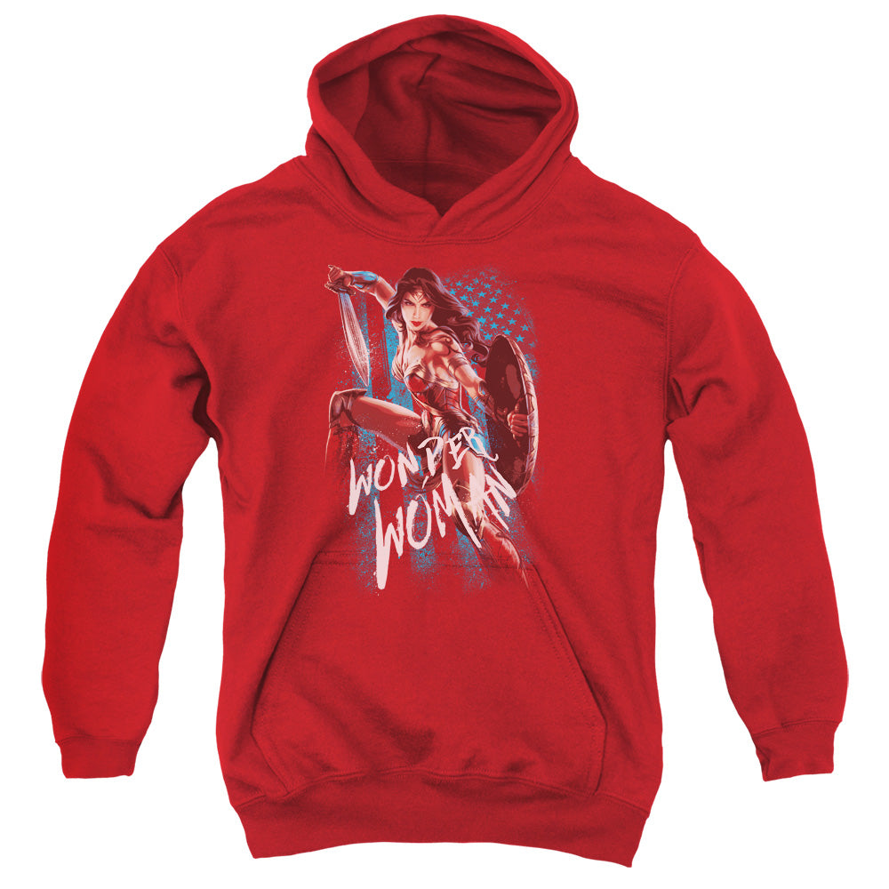 Wonder Woman Movie American Hero Kids Youth Hoodie Red