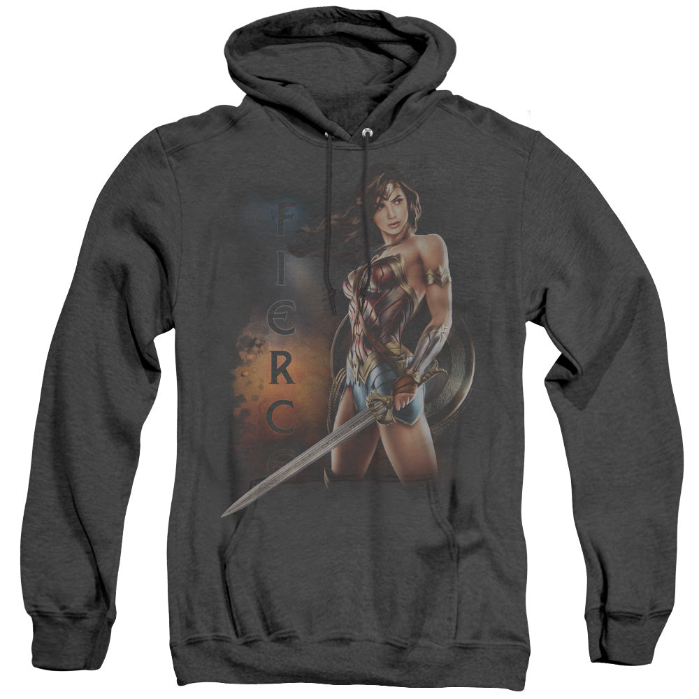 Wonder Woman Movie Fierce Heather Mens Hoodie Black