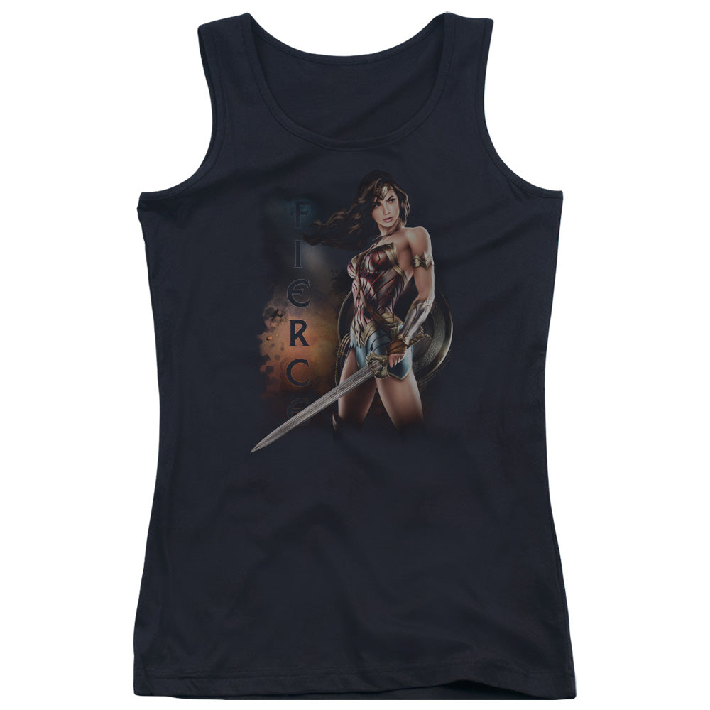 Wonder Woman Movie Fierce Womens Tank Top Shirt Black