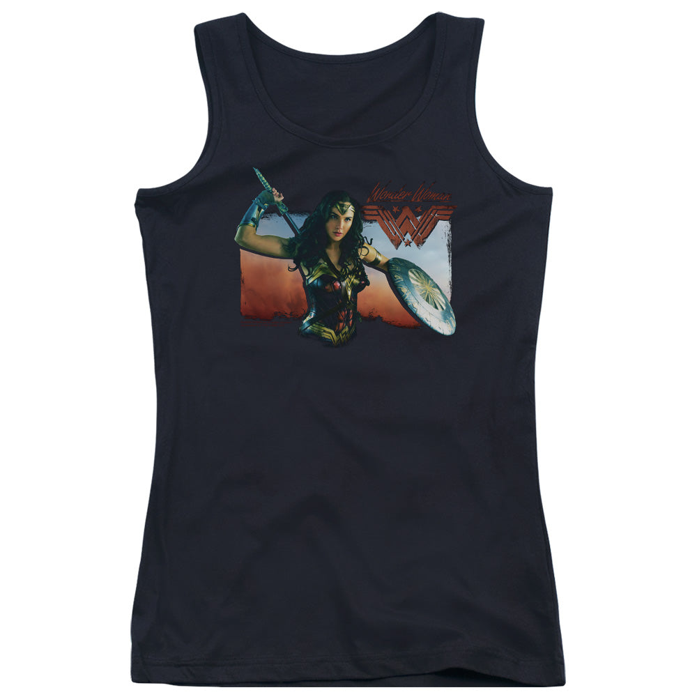 Wonder Woman Movie Warrior Woman Womens Tank Top Shirt Black