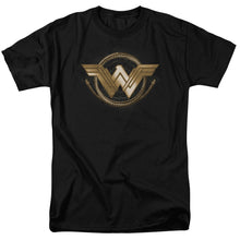 Load image into Gallery viewer, Wonder Woman Movie Lasso Logo Mens T Shirt Black