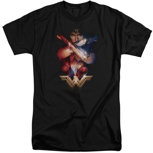 Wonder Woman Movie Arms Crossed Mens Tall T Shirt Black