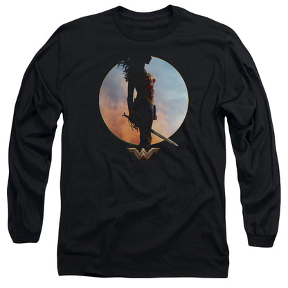 Wonder Woman Movie Wisdom And Wonder Mens Long Sleeve Shirt Black