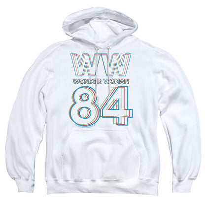 Wonder Woman 84 3D Hype Logo Mens Hoodie White Officially Licensed